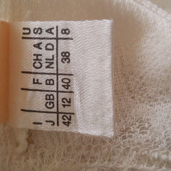 PENNYBLACK Cotton Linen Blend Knit Long Sleeve Top, Ivory, Made in Italy Size 8 - Picture 8 of 10